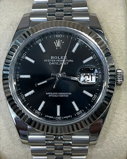 2017 Rolex Datejust 41MM Black Dial Jubilee Bracelet (126334)
