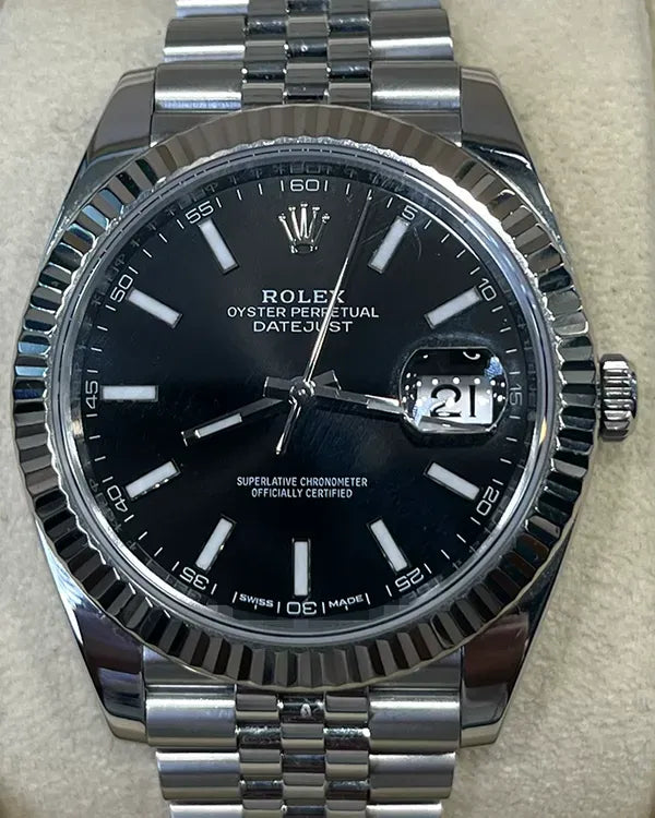 2017 Rolex Datejust 41MM Black Dial Jubilee Bracelet (126334)