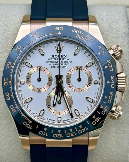 2023 Rolex Cosmograph Daytona 40MM White Dial Oysterflex Strap (116515LN)