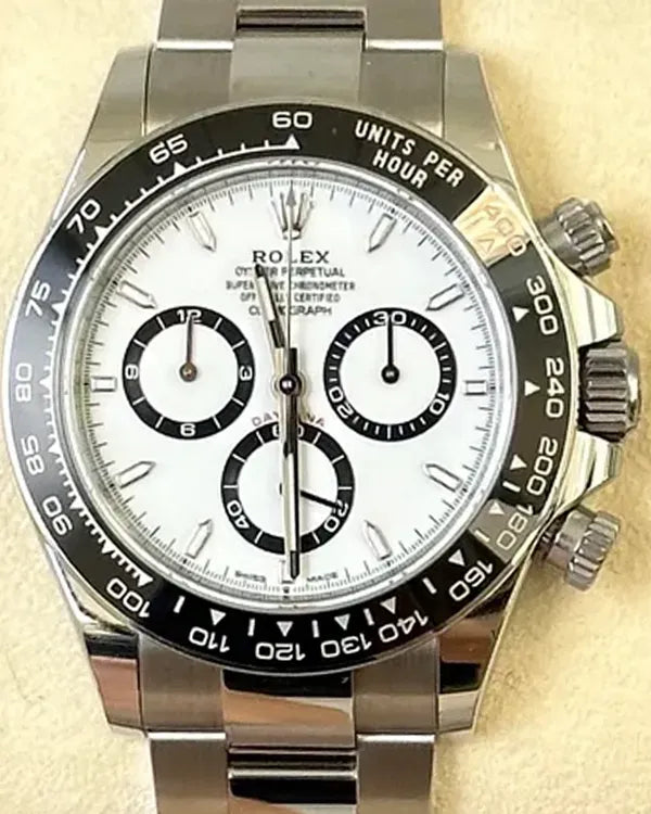 2024 Rolex Cosmograph Daytona "Panda" 40MM White Dial Oyster Bracelet (126500LN)