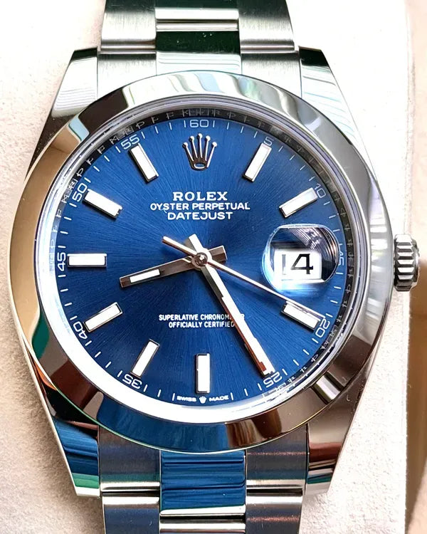 2025 Rolex Datejust 41MM Blue Dial Oyster Bracelet (126300)