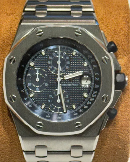2004 Audemars Piguet Royal Oak Offshore "The Beast" 42MM Blue Dial Steel Bracelet (25721ST.OO.1000ST.01)