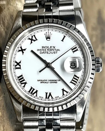 Rolex Datejust 36MM White Dial Jubilee Bracelet (16220)
