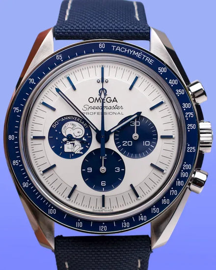 2025 Omega Speedmaster Anniversary Series "Silver Snoopy Award" 42MM Silver Dial Textile Strap (310.32.42.50.02.001)