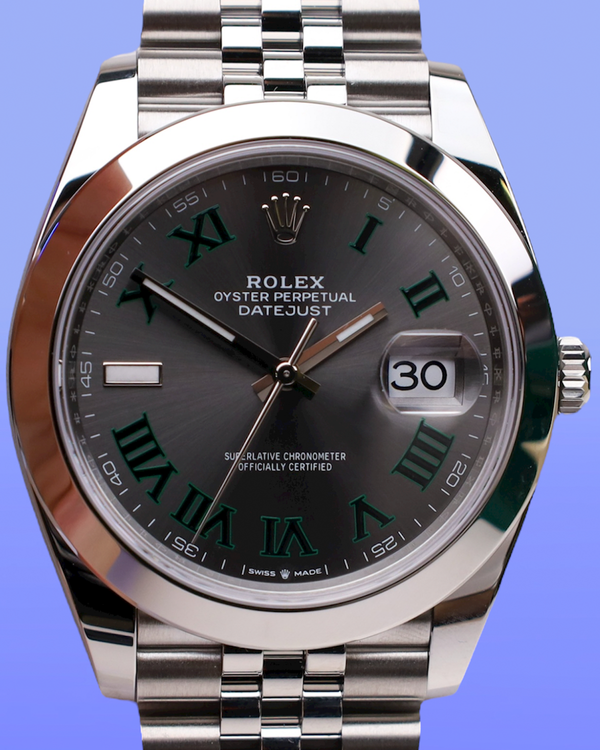2025 Rolex Datejust "Wimbledon" 41MM Slate Dial Jubilee Bracelet (126300)
