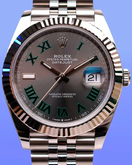 2025 Rolex Datejust "Wimbledon" 41MM Slate Dial Jubilee Bracelet (126334)