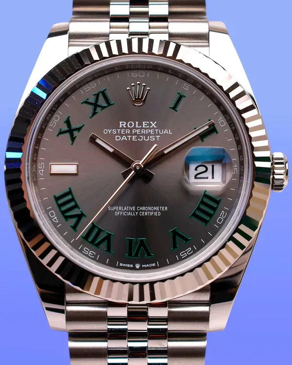 2025 Rolex Datejust "Wimbledon" 41MM Slate Dial Jubilee Bracelet (126334)