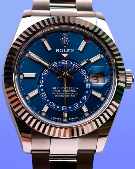 2025 Rolex Sky-Dweller 42MM Blue Dial Oyster Bracelet (336934)