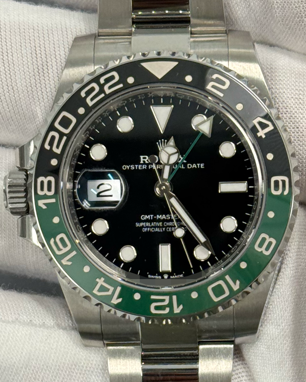 2024 Rolex GMT-Master II "Sprite" 40MM Black Dial Oyster Bracelet (126720VTNR)