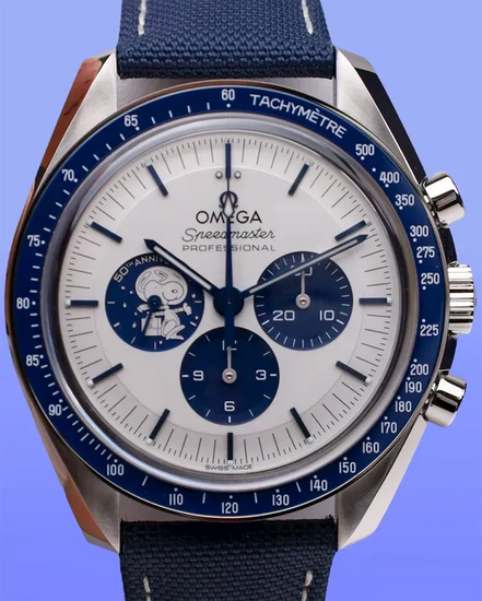 2025 Omega Speedmaster "Silver Snoopy Award" 42MM Silver Dial Textile Strap (310.32.42.50.02.001)