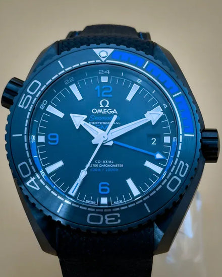 2017 Omega Seamaster Planet Ocean 600M "Deep Black" 45.5MM Black Dial Rubber Strap (215.92.46.22.01.002)