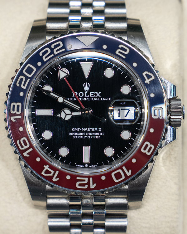 2021 Rolex GMT-Master II "Pepsi" 40MM Black Dial Jubilee Bracelet (126710BLRO)