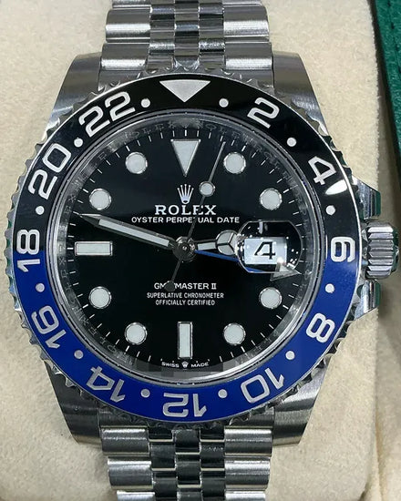 2022 Rolex GMT-Master II "Batgirl" 40MM Black Dial Jubilee Bracelet (126710BLNR)