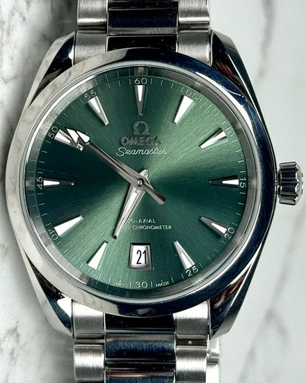 2023 Omega Seamaster Aqua Terra 38MM Green Dial Steel Bracelet (220.10.38.20.10.002)
