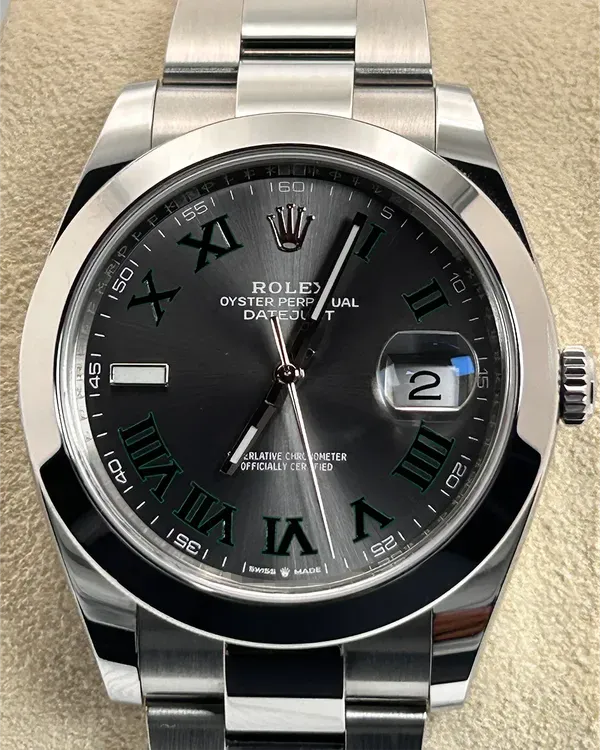 2024 Rolex Datejust "Wimbledon" 41MM Slate Dial Oyster Bracelet (126300)