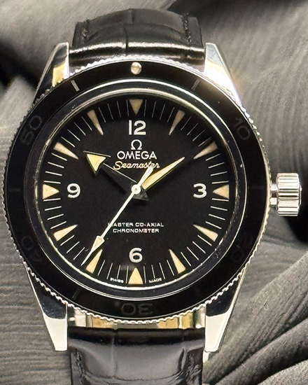 2021 Omega Seamaster 300 41MM Black Dial Leather Strap (233.32.41.21.01.002)