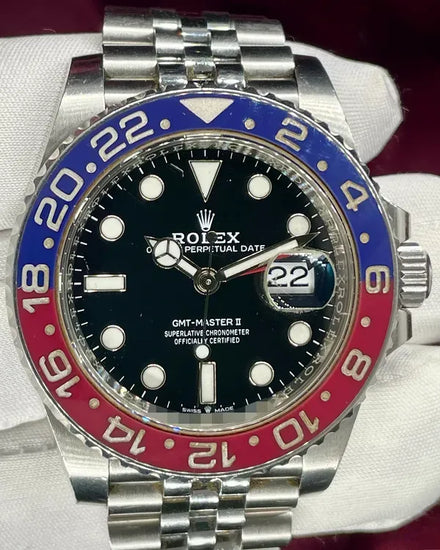 2021 Rolex GMT-Master II "Pepsi" 40MM Black Dial Jubilee Bracelet (126710BLRO)