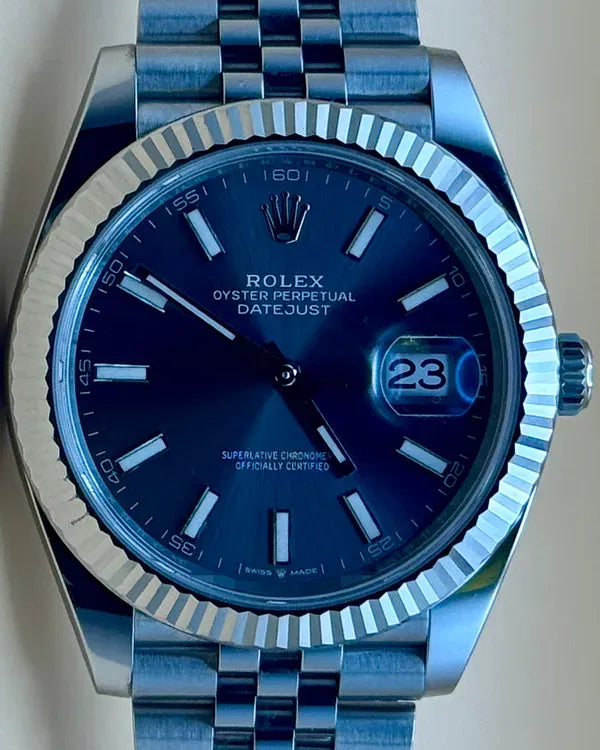 2024 Rolex Datejust 41MM Rhodium Dial Jubilee Bracelet (126334)