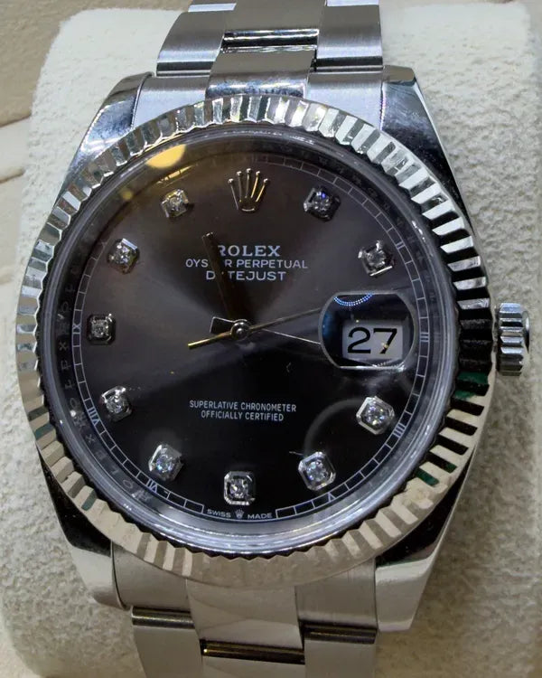2019 Rolex Datejust 41MM Rhodium Dial Jubilee Bracelet (126334)