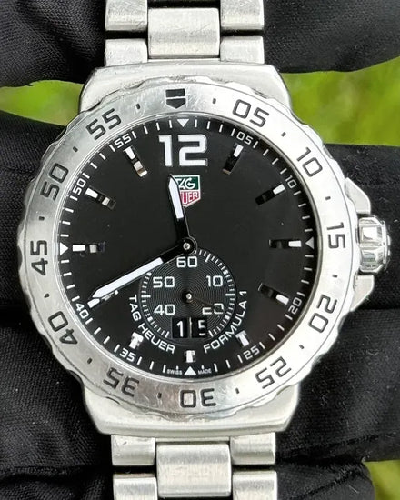 Tag Heuer Formula 1 42MM Quartz Black Dial Steel Bracelet (WAU1112.BA0858)