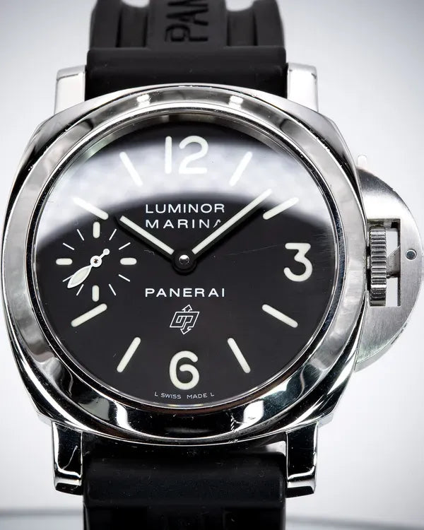 Panerai Luminor Marina 44MM Black Dial Rubber Strap (PAM00005)