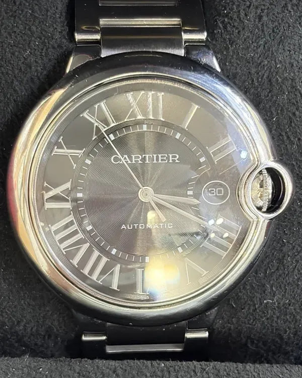 2018 Cartier Ballon Bleu De Cartier 42MM Grey Dial Steel Bracelet (W6920042)