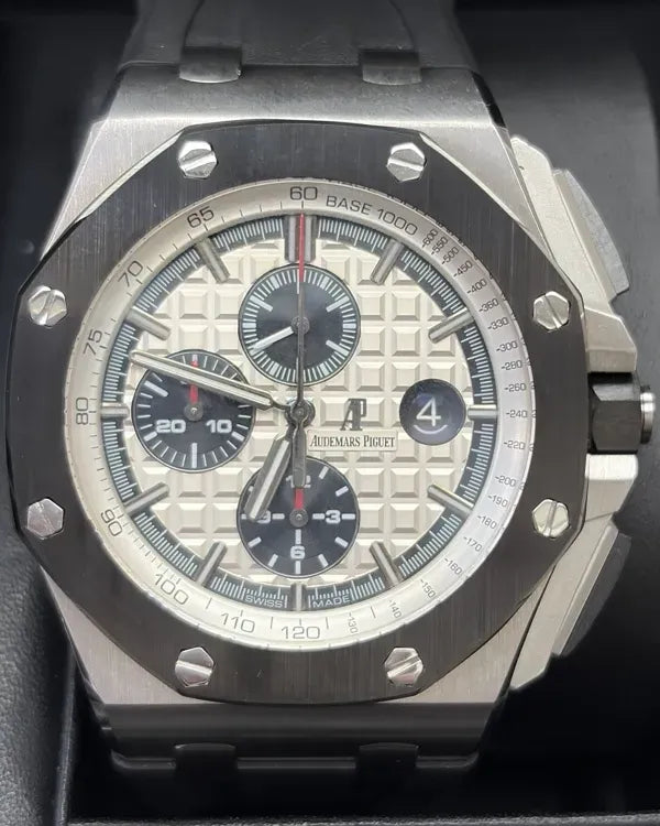 Audemars Piguet Royal Oak Offshore "Panda" 44MM White Dial Rubber Strap (26400SO.OO.A002CA.01)