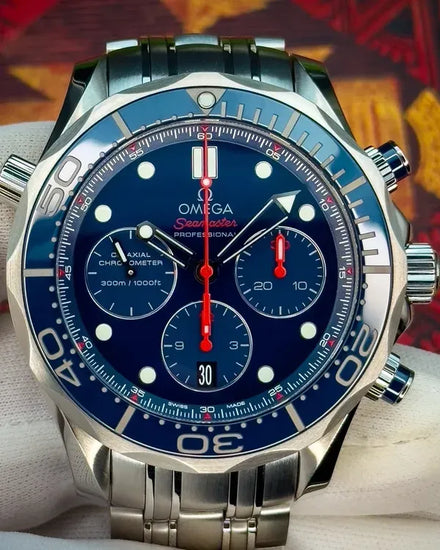 Omega Seamaster Diver 300M Chronograph 44MM Blue Dial Steel Bracelet (212.30.44.50.03.001)