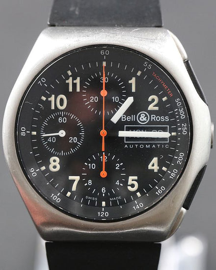 Bell & Ross BR 03 "Space-3 Chrono" 42MM Black Dial Rubber Strap (300-S)