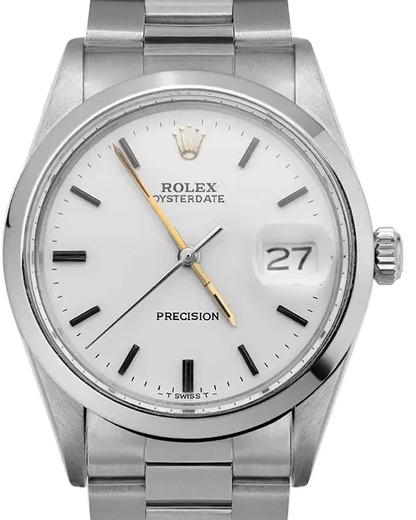 Rolex Oyster Precision Date 34MM White Dial Oyster Bracelet (6694)