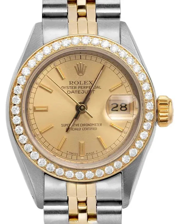 Rolex Lady-Datejust 26MM Champagne Dial Two-Tone Jubilee Bracelet (69173)