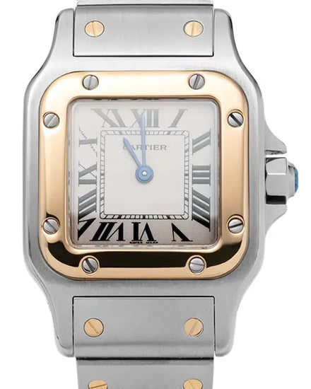 Cartier Santos Galbée 25MM Quartz Silver Dial Two-Tone Bracelet (W20012C4)