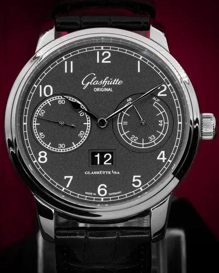 2024 Glashütte Original Senator Observer 44MM Grey Dial Leather Strap (100-14-02-02-04)