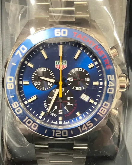 2024 TAG Heuer Formula 1 "Red Bull" 43MM Quartz Blue Dial Steel Bracelet (CAZ101AB.BA0842)