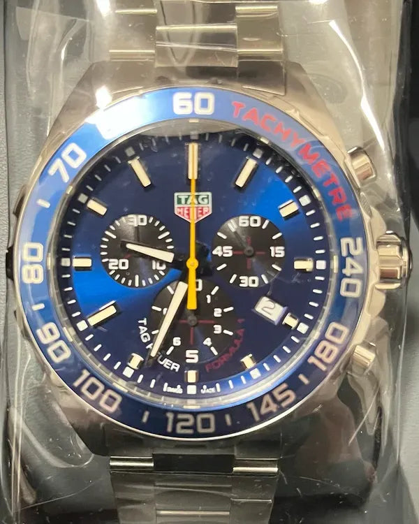 2024 TAG Heuer Formula 1 "Red Bull" 43MM Quartz Blue Dial Steel Bracelet (CAZ101AB.BA0842)