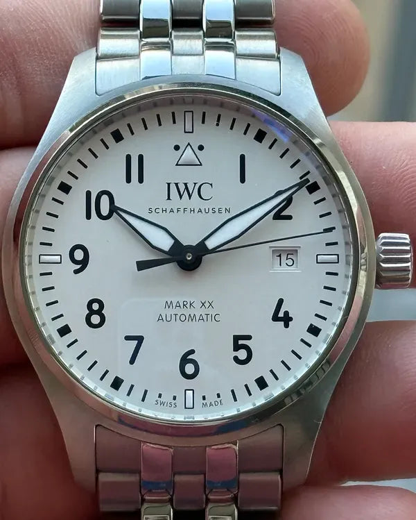 2025 IWC Schaffhausen Pilot Mark XX 40MM Silver Dial Steel Bracelet (IW328208)