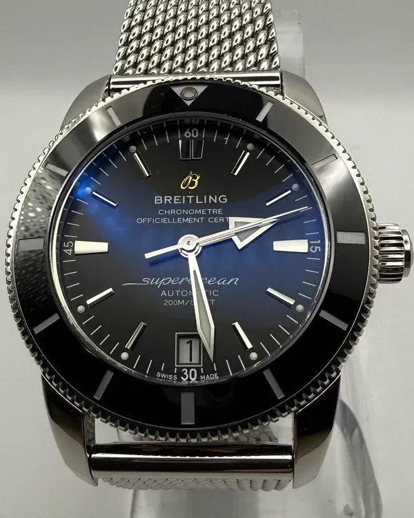 Breitling Superocean Heritage II 42MM Black Dial Steel Bracelet (AB2010121B1A1)