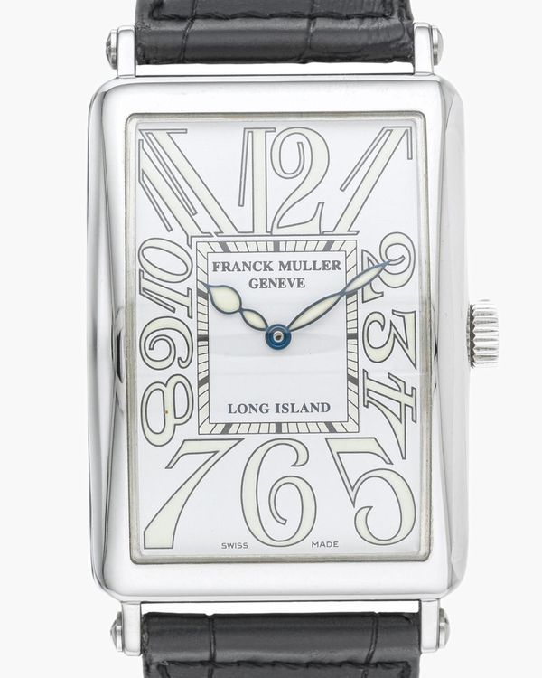 2000 Franck Muller Long Island 45MM White Dial Leather Strap  (1150 SC)