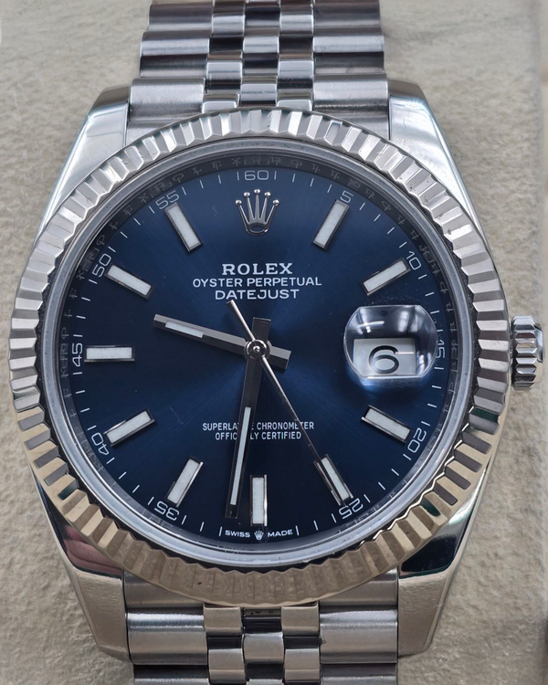 Rolex Datejust 41MM Blue Dial Jubilee Bracelet (126334)