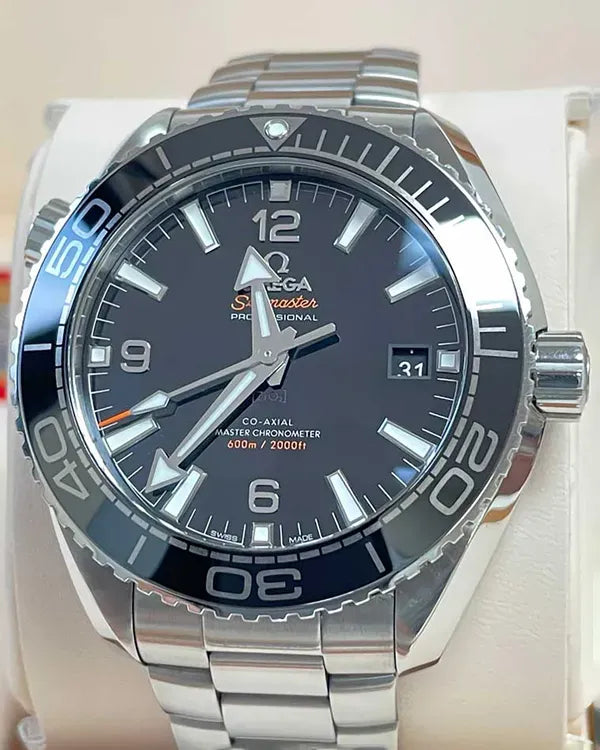 2021 Omega Seamaster Planet Ocean 600M 43.5MM Black Dial Steel Bracelet (215.30.44.21.01.001)