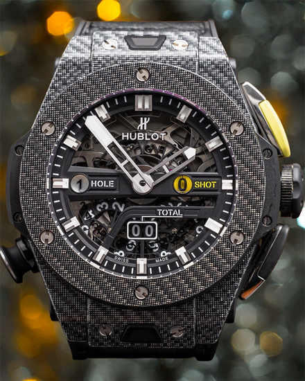 2021 Hublot Big Bang Unico Golf 45MM Skeleton Dial Rubber Strap (416.YT.1120.VR)