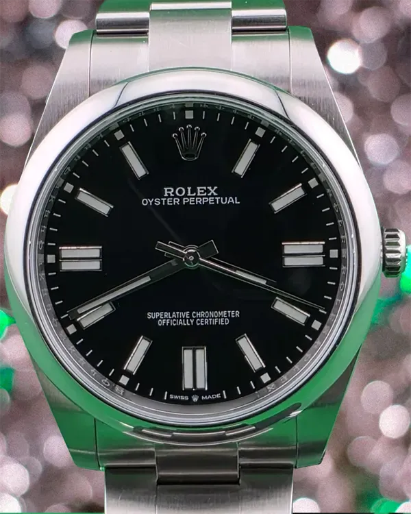 2022 Rolex Oyster Perpetual 41MM Blue Dial Oyster Bracelet (124300)