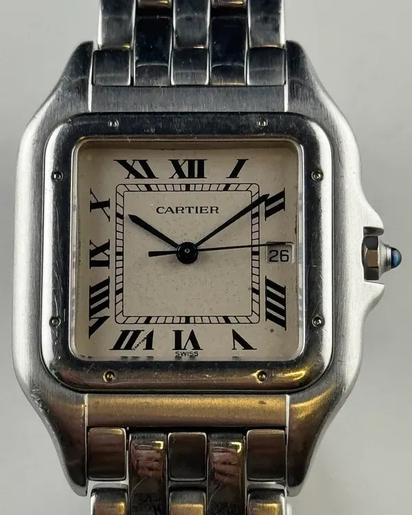 Cartier Panthère De Cartier 29MM Quartz White Dial Steel Bracelet (W25032F5)