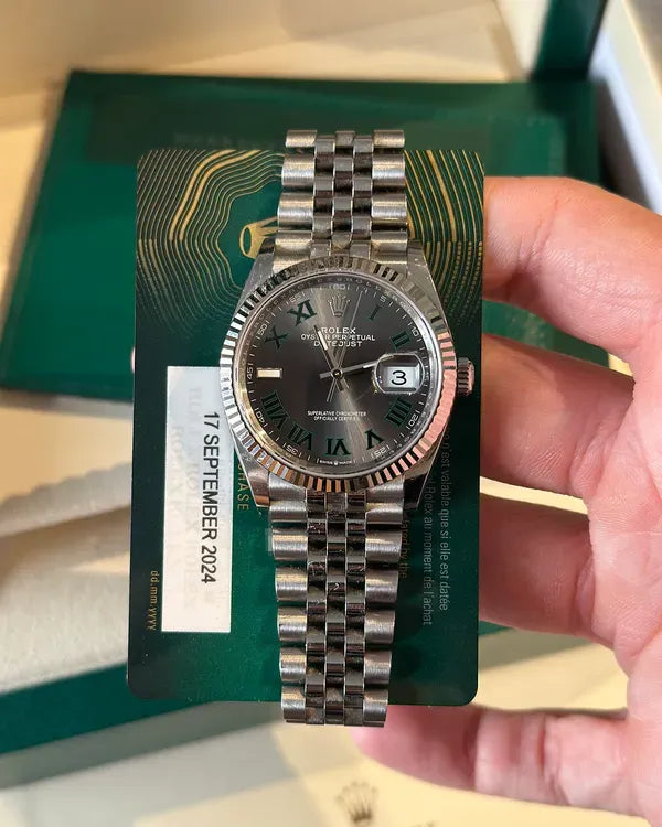 2024 Rolex Datejust "Wimbledon" 36MM Slate Dial Jubilee Bracelet (126234)