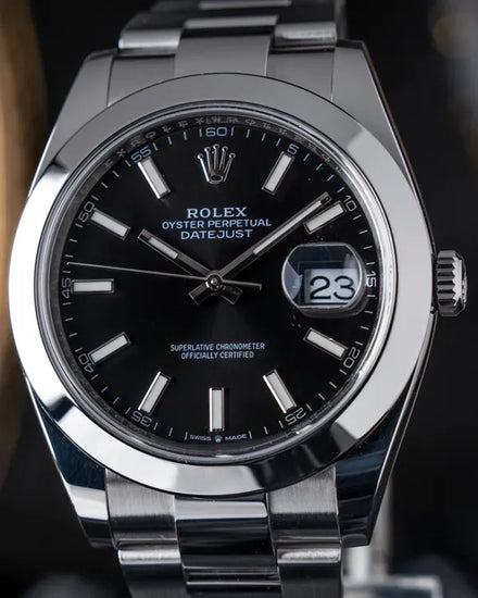 2019 Rolex Datejust 41MM Black Dial Oyster Bracelet (126300)