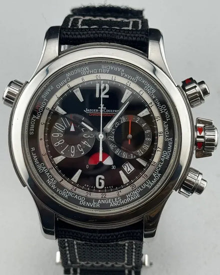 Jaeger-LeCoultre Master Compressor Extreme World Chronograph 46MM Black Dial Textile Strap (150.8.22)