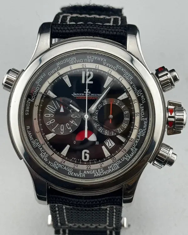 Jaeger-LeCoultre Master Compressor Extreme World Chronograph 46MM Black Dial Textile Strap (150.8.22)