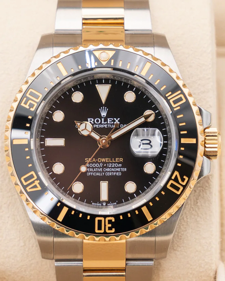2020 Rolex Sea-Dweller 43MM Black Dial Two-Tone Oyster Bracelet (126603)