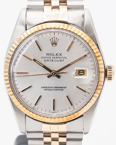 Rolex Datejust 36MM White Dial Two-Tone Jubilee Bracelet (16013)
