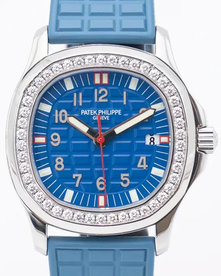 Patek Philippe Aquanaut Luce 35.2MM Quartz Blue Dial Rubber Strap (5067A-014)